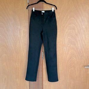 Wilfred black faux suede pants